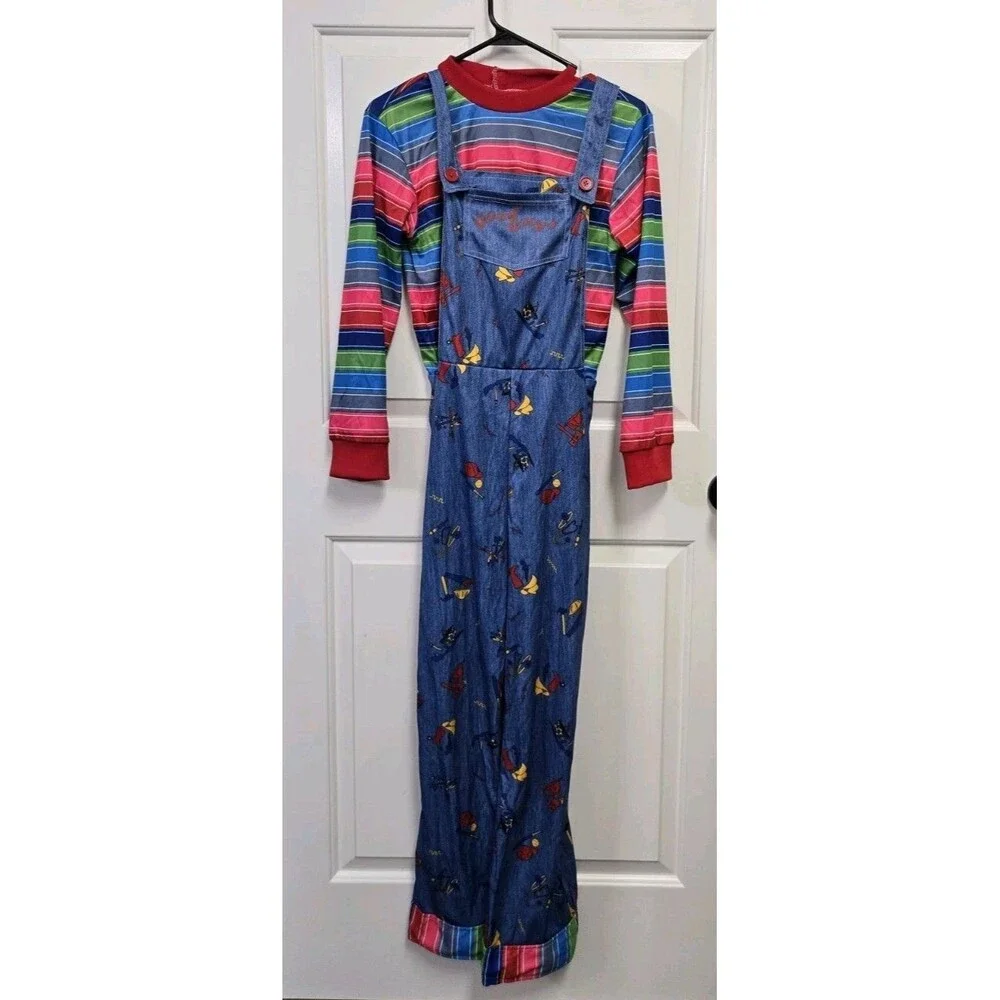 Spirit Halloween Chucky Kids Costume Jumpsuit Overalls Child's Play Size L/XL